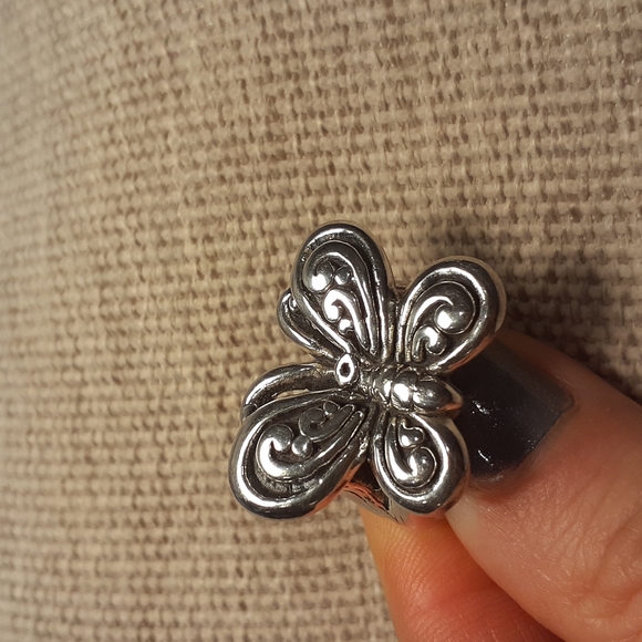 Electroform Sterling Silver Butterfly Ring - Picture 15 of 16